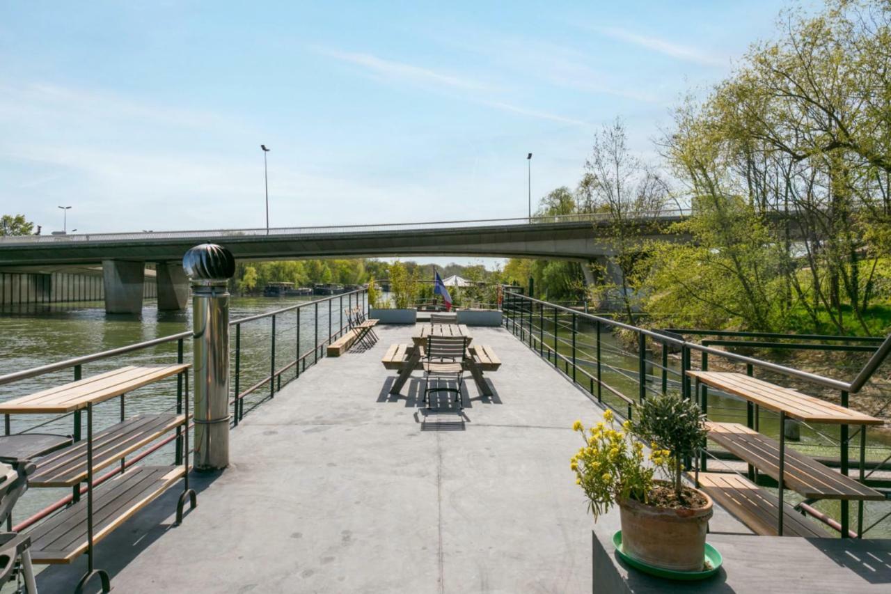 Вилла Grande Peniche 4 Ch - 10 Pers -Paris - Ile De Puteaux- Terrasses Экстерьер фото